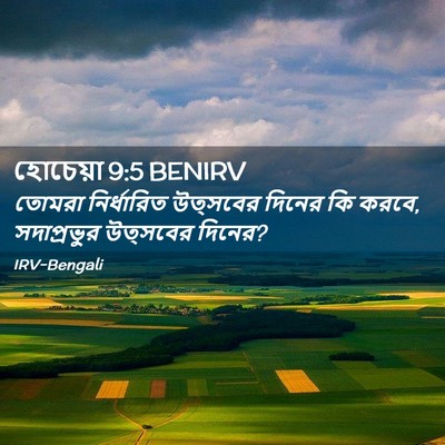 Picture 02 - হোচেয়া 9:5 BENIRV - তোমরা নির্ধারিত - Bible Verse Picture