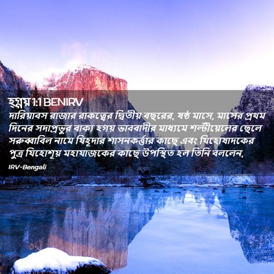 Picture 02 - হ্গ্গয় 1:1 BENIRV - দারিয়াবস রাজার - Bible Verse Picture
