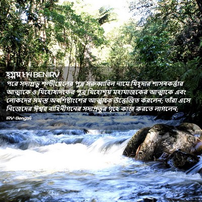 Picture 02 - হ্গ্গয় 1:14 BENIRV - পরে সদাপ্রভু - Bible Verse Picture