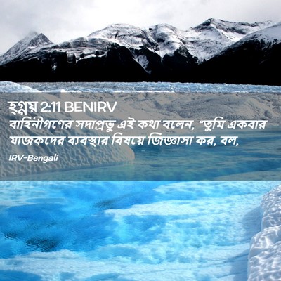 Picture 02 - হ্গ্গয় 2:11 BENIRV - বাহিনীগণের - Bible Verse Picture