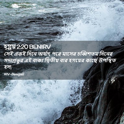 Picture 02 - হ্গ্গয় 2:20 BENIRV - সেই একই দিনে - Bible Verse Picture