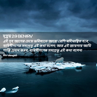 Picture 02 - হ্গ্গয় 2:9 BENIRV - এই গৃহ আগের চেয়ে - Bible Verse Picture