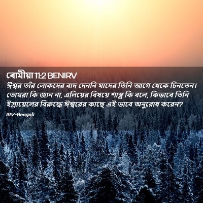 Picture 02 - ৰোমীয়া 11:2 BENIRV - ঈশ্বর তাঁর লোকদের - Bible Verse Picture