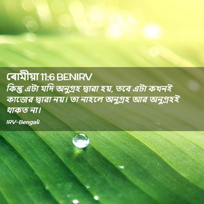 Picture 02 - ৰোমীয়া 11:6 BENIRV - কিন্তু এটা যদি - Bible Verse Picture
