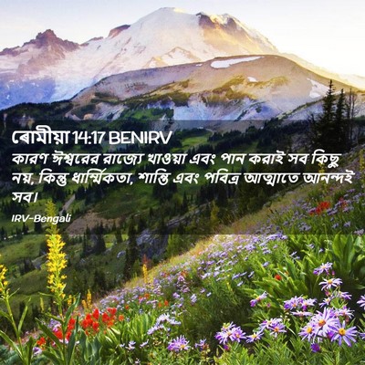 Picture 02 - ৰোমীয়া 14:17 BENIRV - কারণ ঈশ্বরের - Bible Verse Picture