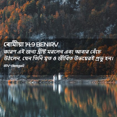 Picture 02 - ৰোমীয়া 14:9 BENIRV - কারণ এই জন্য - Bible Verse Picture