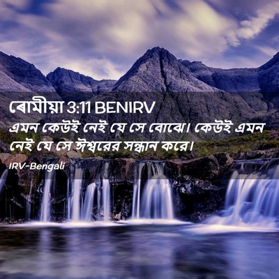 Picture 02 - ৰোমীয়া 3:11 BENIRV - এমন কেউই নেই যে সে - Bible Verse Picture
