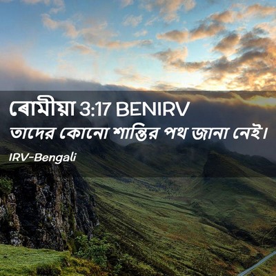 Picture 02 - ৰোমীয়া 3:17 BENIRV - তাদের কোনো - Bible Verse Picture