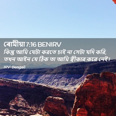 Picture 02 - ৰোমীয়া 7:16 BENIRV - কিন্তু আমি যেটা - Bible Verse Picture