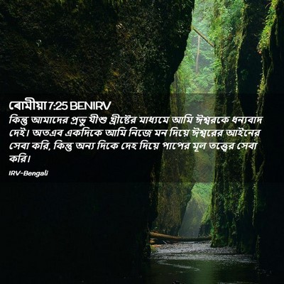 Picture 02 - ৰোমীয়া 7:25 BENIRV - কিন্তু আমাদের - Bible Verse Picture