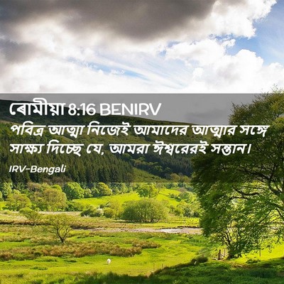 Picture 02 - ৰোমীয়া 8:16 BENIRV - পবিত্র আত্মা - Bible Verse Picture