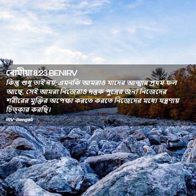 Picture 02 - ৰোমীয়া 8:23 BENIRV - কিন্তু শুধু তাই - Bible Verse Picture