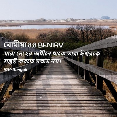 Picture 02 - ৰোমীয়া 8:8 BENIRV - যারা দেহের অধীনে - Bible Verse Picture