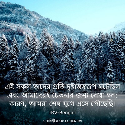 Picture 03 - 1 কৰিন্থীয়া 10:11 BENIRV - এই সকল তাদের প্রতি - Bible Verse Picture