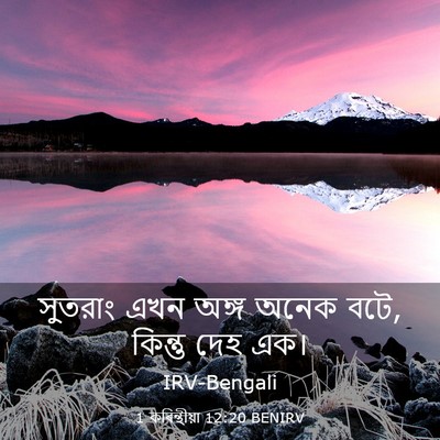 Picture 03 - 1 কৰিন্থীয়া 12:20 BENIRV - সুতরাং এখন অঙ্গ - Bible Verse Picture