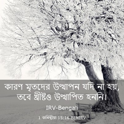 Picture 03 - 1 কৰিন্থীয়া 15:16 BENIRV - কারণ মৃতদের - Bible Verse Picture