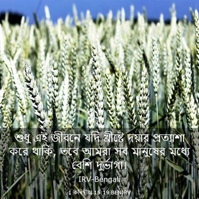 Picture 03 - 1 কৰিন্থীয়া 15:19 BENIRV - শুধু এই জীবনে যদি - Bible Verse Picture