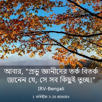Picture 03 - 1 কৰিন্থীয়া 3:20 BENIRV - আবার, “প্রভু - Bible Verse Picture