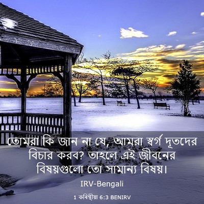 Picture 03 - 1 কৰিন্থীয়া 6:3 BENIRV - তোমরা কি জান না যে, - Bible Verse Picture