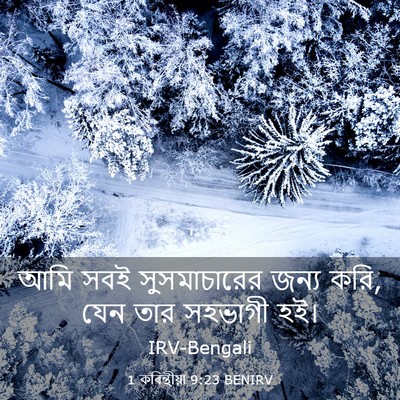 Picture 03 - 1 কৰিন্থীয়া 9:23 BENIRV - আমি সবই - Bible Verse Picture