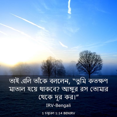 Picture 03 - 1 চমূৱেল 1:14 BENIRV - তাই এলি তাঁকে - Bible Verse Picture