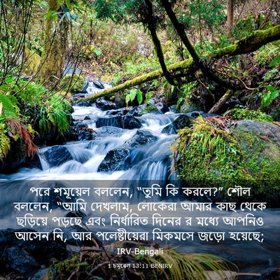 Picture 03 - 1 চমূৱেল 13:11 BENIRV - পরে শমূয়েল বললেন, - Bible Verse Picture