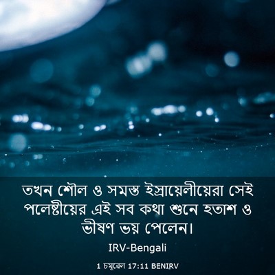 Picture 03 - 1 চমূৱেল 17:11 BENIRV - তখন শৌল ও সমস্ত - Bible Verse Picture