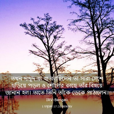 Picture 03 - 1 চমূৱেল 17:31 BENIRV - তখন দায়ূদ যা যা - Bible Verse Picture