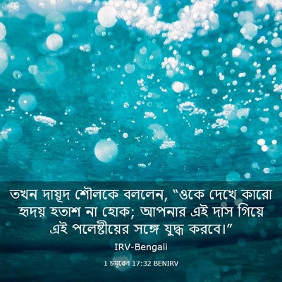 Picture 03 - 1 চমূৱেল 17:32 BENIRV - তখন দায়ূদ শৌলকে - Bible Verse Picture