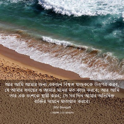 Picture 03 - 1 চমূৱেল 2:35 BENIRV - আর আমি আমার জন্য - Bible Verse Picture