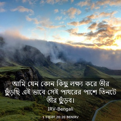 Picture 03 - 1 চমূৱেল 20:20 BENIRV - আমি যেন কোন কিছু - Bible Verse Picture