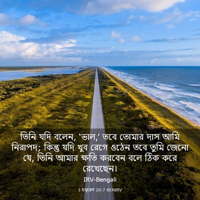 Picture 03 - 1 চমূৱেল 20:7 BENIRV - তিনি যদি বলেন, - Bible Verse Picture