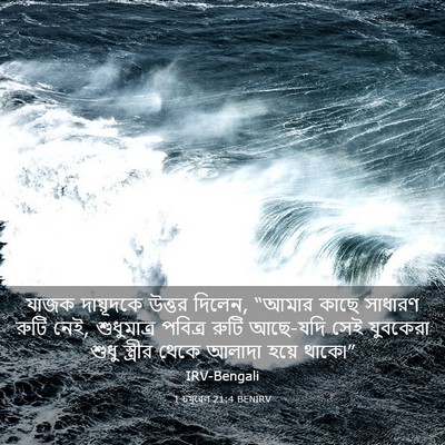 Picture 03 - 1 চমূৱেল 21:4 BENIRV - যাজক দায়ূদকে - Bible Verse Picture