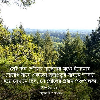 Picture 03 - 1 চমূৱেল 21:7 BENIRV - সেই দিন শৌলের - Bible Verse Picture