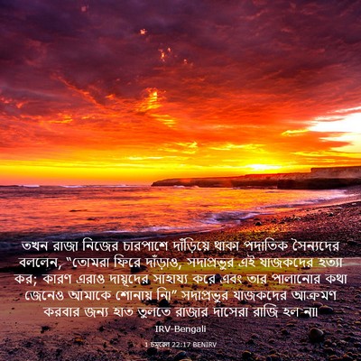 Picture 03 - 1 চমূৱেল 22:17 BENIRV - তখন রাজা নিজের - Bible Verse Picture