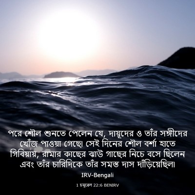 Picture 03 - 1 চমূৱেল 22:6 BENIRV - পরে শৌল শুনতে - Bible Verse Picture