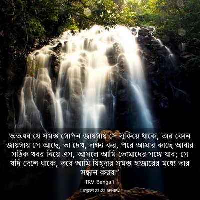 Picture 03 - 1 চমূৱেল 23:23 BENIRV - অতএব যে সমস্ত গোপন - Bible Verse Picture
