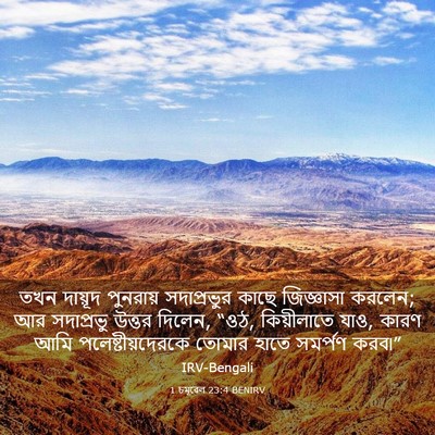 Picture 03 - 1 চমূৱেল 23:4 BENIRV - তখন দায়ূদ - Bible Verse Picture