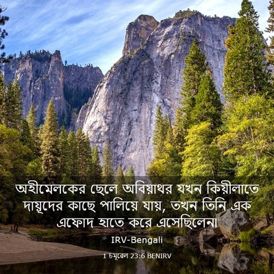 Picture 03 - 1 চমূৱেল 23:6 BENIRV - অহীমেলকের ছেলে - Bible Verse Picture
