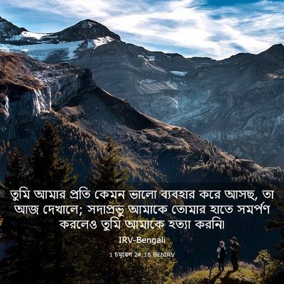 Picture 03 - 1 চমূৱেল 24:18 BENIRV - তুমি আমার প্রতি - Bible Verse Picture