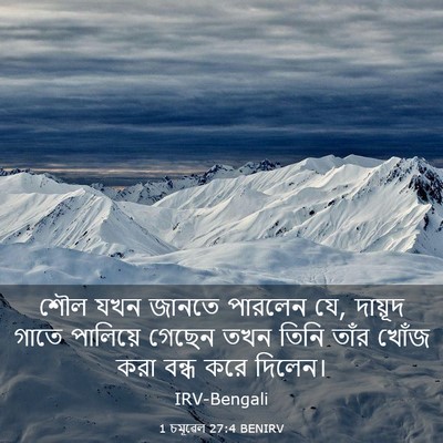 Picture 03 - 1 চমূৱেল 27:4 BENIRV - শৌল যখন জানতে - Bible Verse Picture