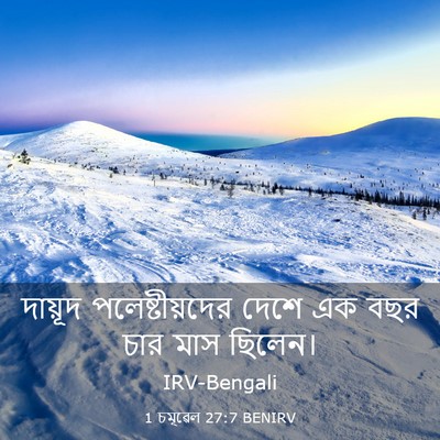 Picture 03 - 1 চমূৱেল 27:7 BENIRV - দায়ূদ - Bible Verse Picture