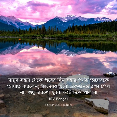 Picture 03 - 1 চমূৱেল 30:17 BENIRV - দায়ূদ সন্ধ্যা - Bible Verse Picture