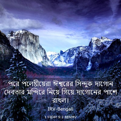 Picture 03 - 1 চমূৱেল 5:2 BENIRV - পরে পলেষ্টীয়েরা - Bible Verse Picture