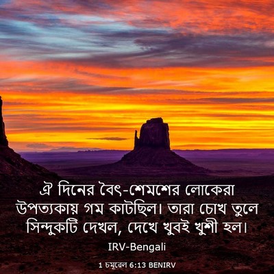 Picture 03 - 1 চমূৱেল 6:13 BENIRV - ঐ দিনের বৈৎ-শেমশের - Bible Verse Picture