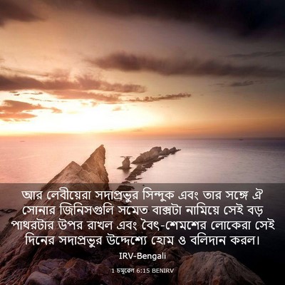Picture 03 - 1 চমূৱেল 6:15 BENIRV - আর লেবীয়েরা - Bible Verse Picture