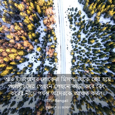 Picture 03 - 1 চমূৱেল 7:11 BENIRV - আর ইস্রায়েলের - Bible Verse Picture