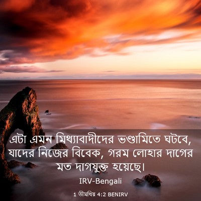 Picture 03 - 1 তীমথিয় 4:2 BENIRV - এটা এমন - Bible Verse Picture