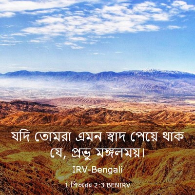 Picture 03 - 1 পিতরের 2:3 BENIRV - যদি তোমরা এমন - Bible Verse Picture