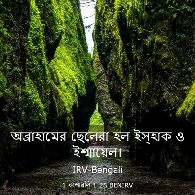 Picture 03 - 1 বংশাৱলি 1:28 BENIRV - অব্রাহামের ছেলেরা - Bible Verse Picture